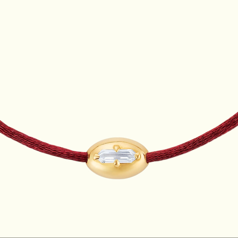 0.11ct Hexagon Diamond Fig Bracelet