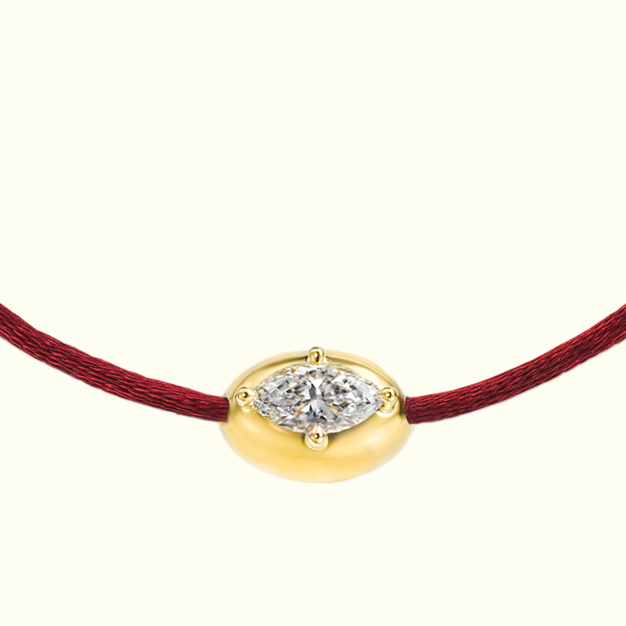 0.24ct Marquise Diamond Fig Bracelet