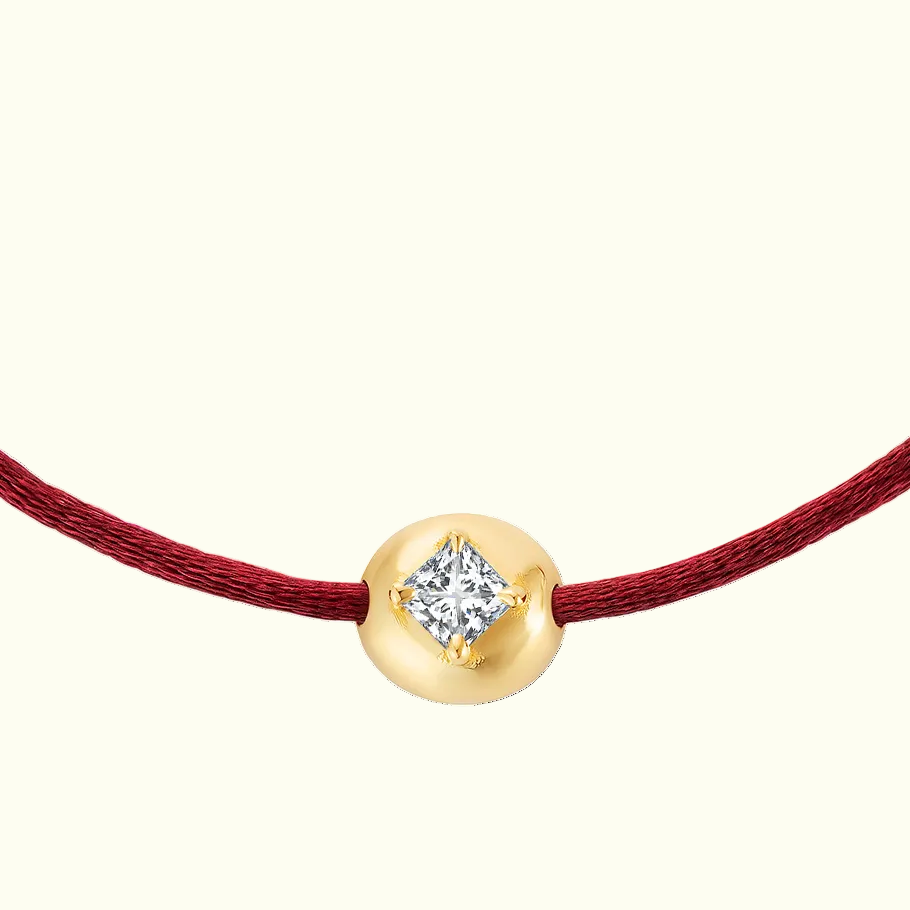 0.25ct Square Radiant Diamond Fig Bracelet