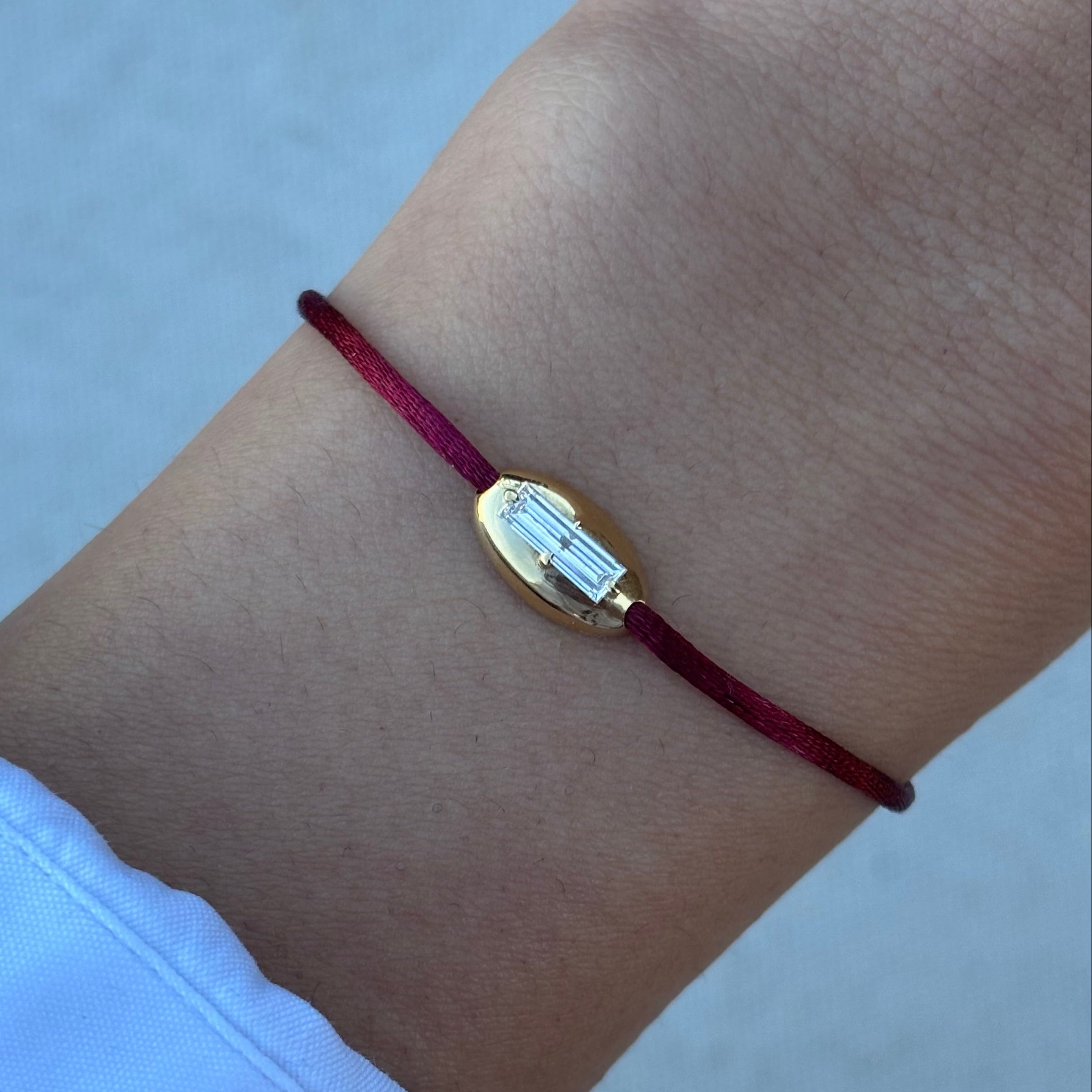 0.26ct Baguette Diamond Fig Bracelet