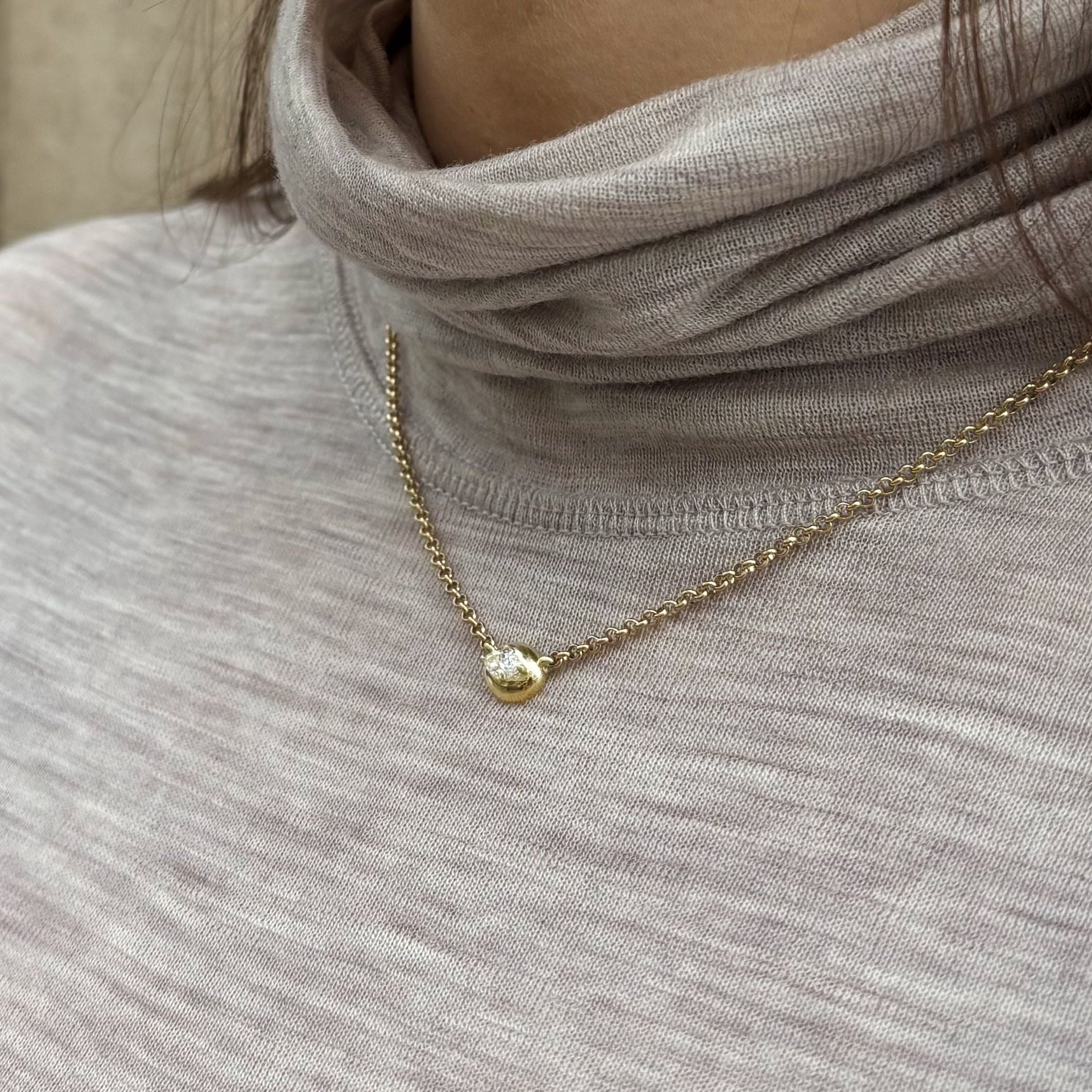 0.32ct Marquise Moss Necklace