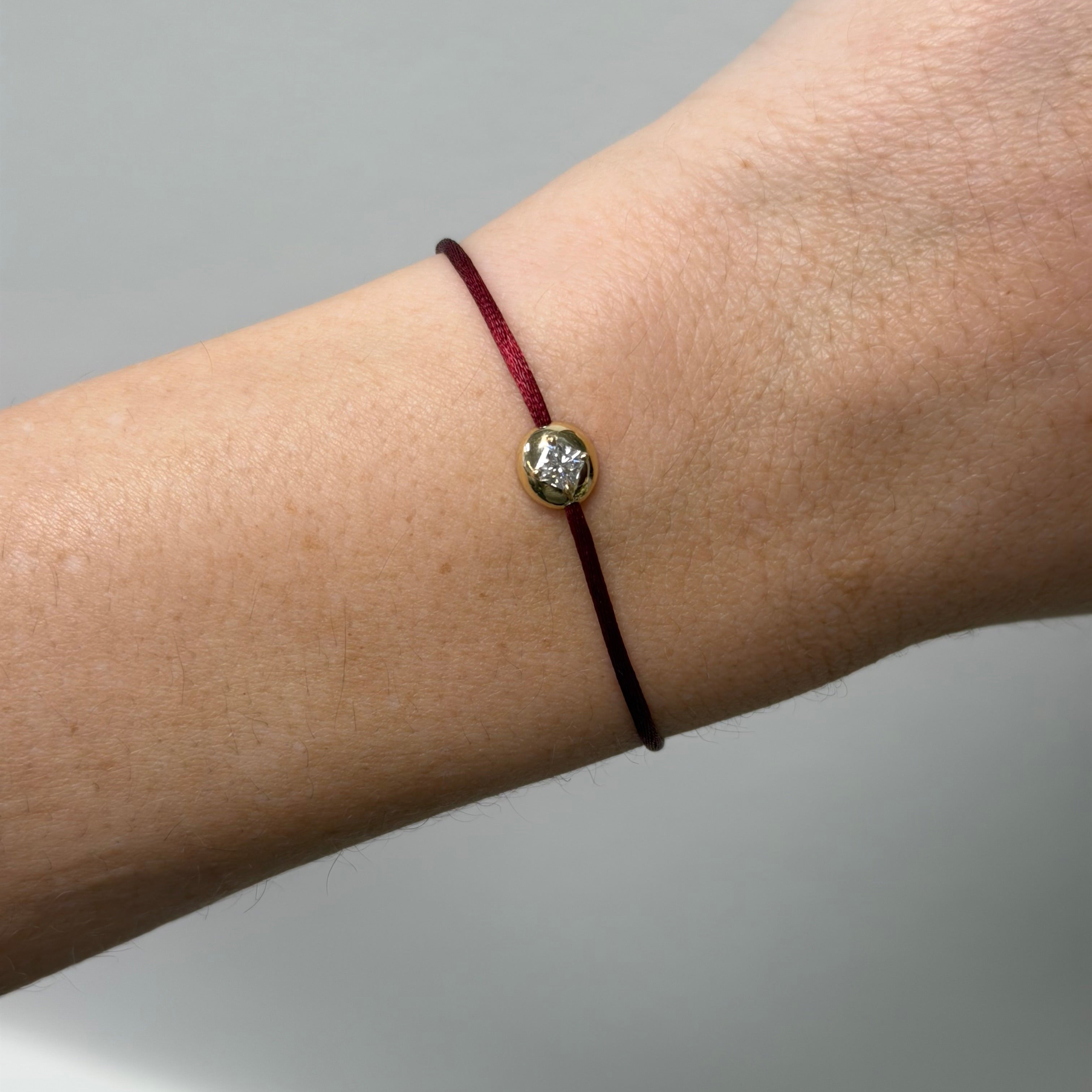 0.25ct Square Radiant Diamond Fig Bracelet