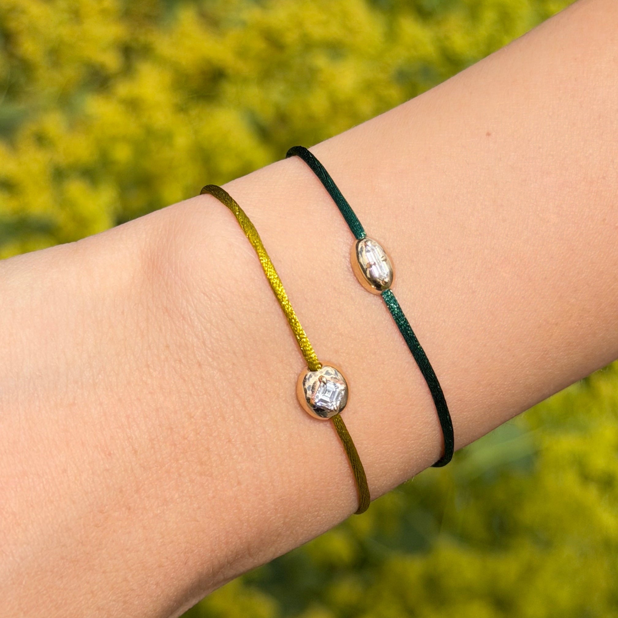0.11ct Hexagon Diamond Fig Bracelet