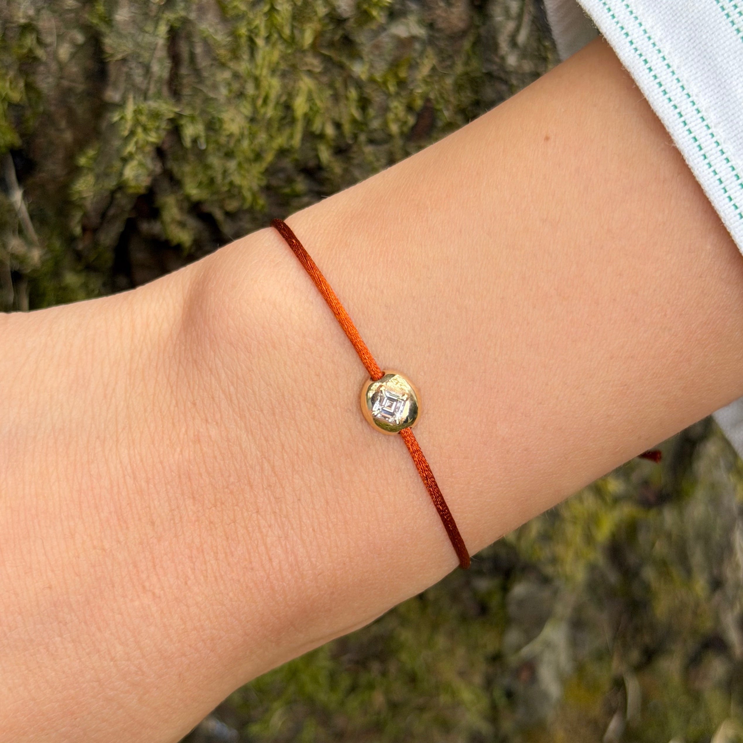 0.16ct Asscher Diamond Fig Bracelet