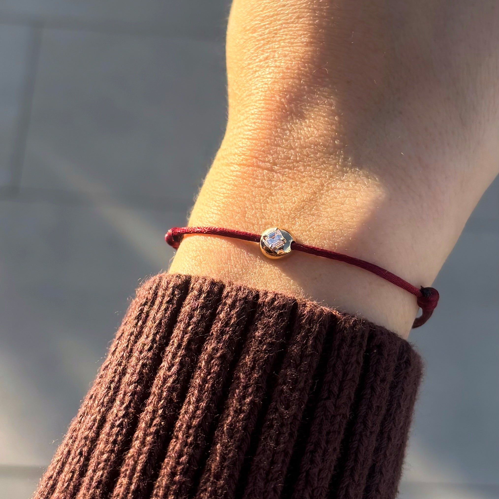 0.16ct Asscher Diamond Fig Bracelet