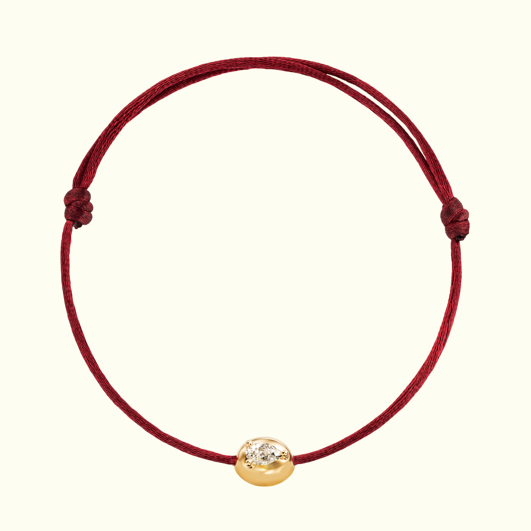 0.10ct Pear Diamond Fig Bracelet