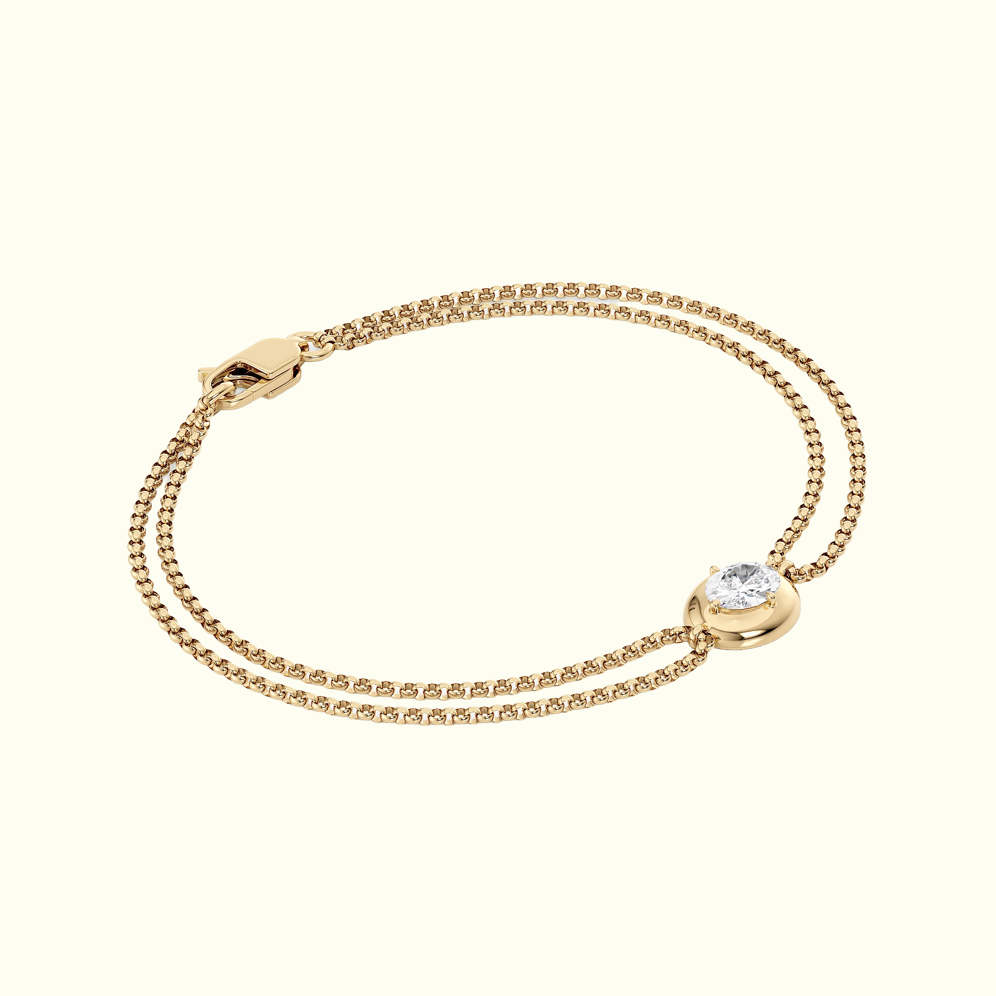 0.63ct Oval Diamond Hawthorn Bracelet